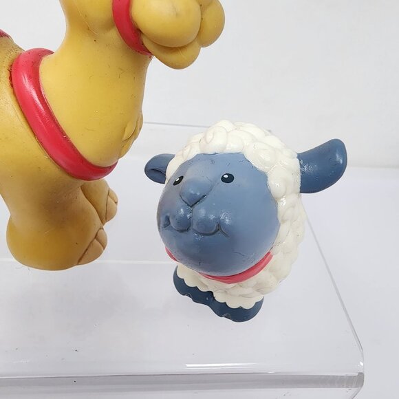 Vintage Fisher-Price Nativity Set 4pc Animals Donkey Cow Camel Sheep Figures - Picture 4 of 10